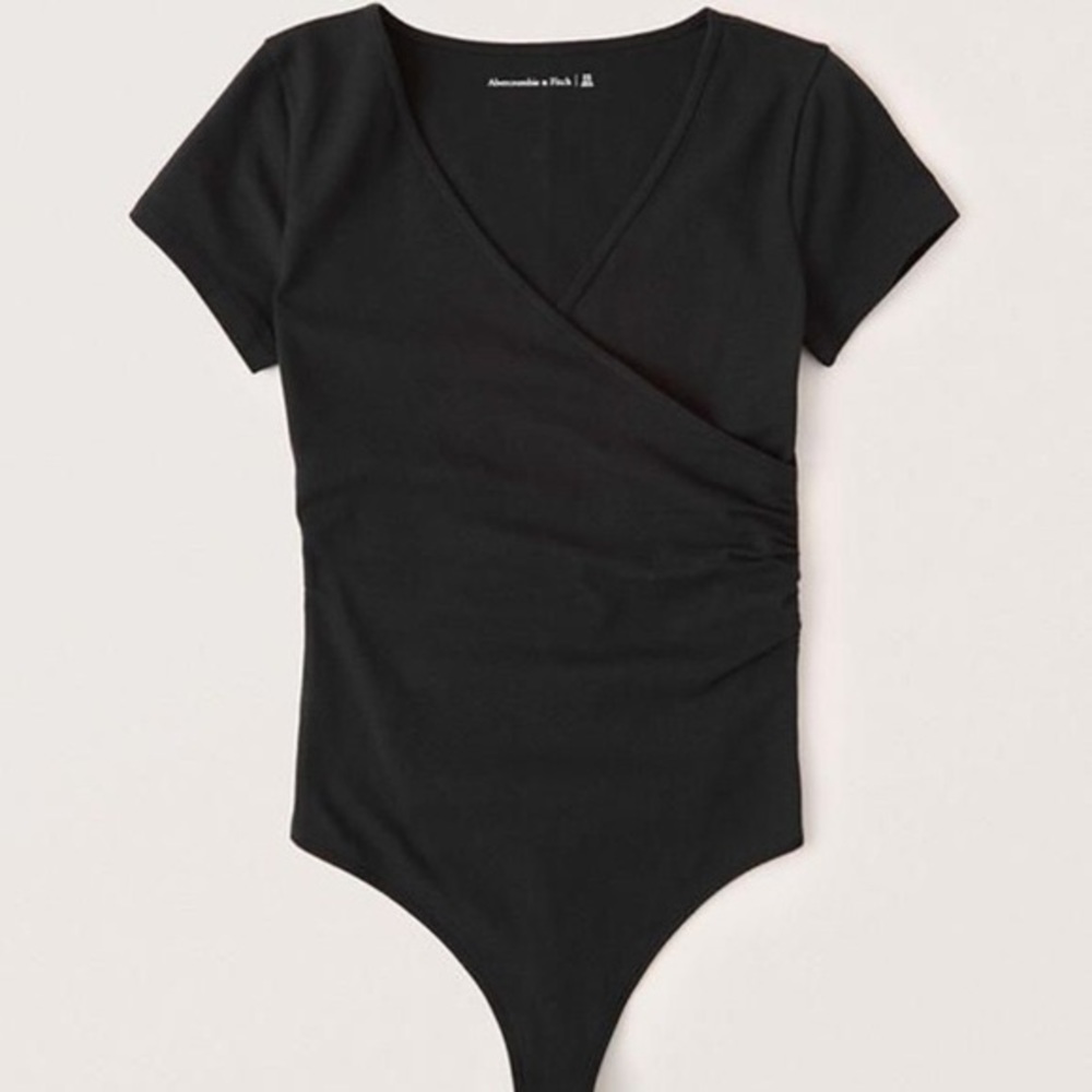 Abercrombie Short Sleeve Wrap Bodysuit